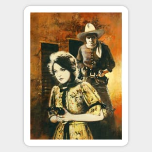 Vintage Western Movie Sticker